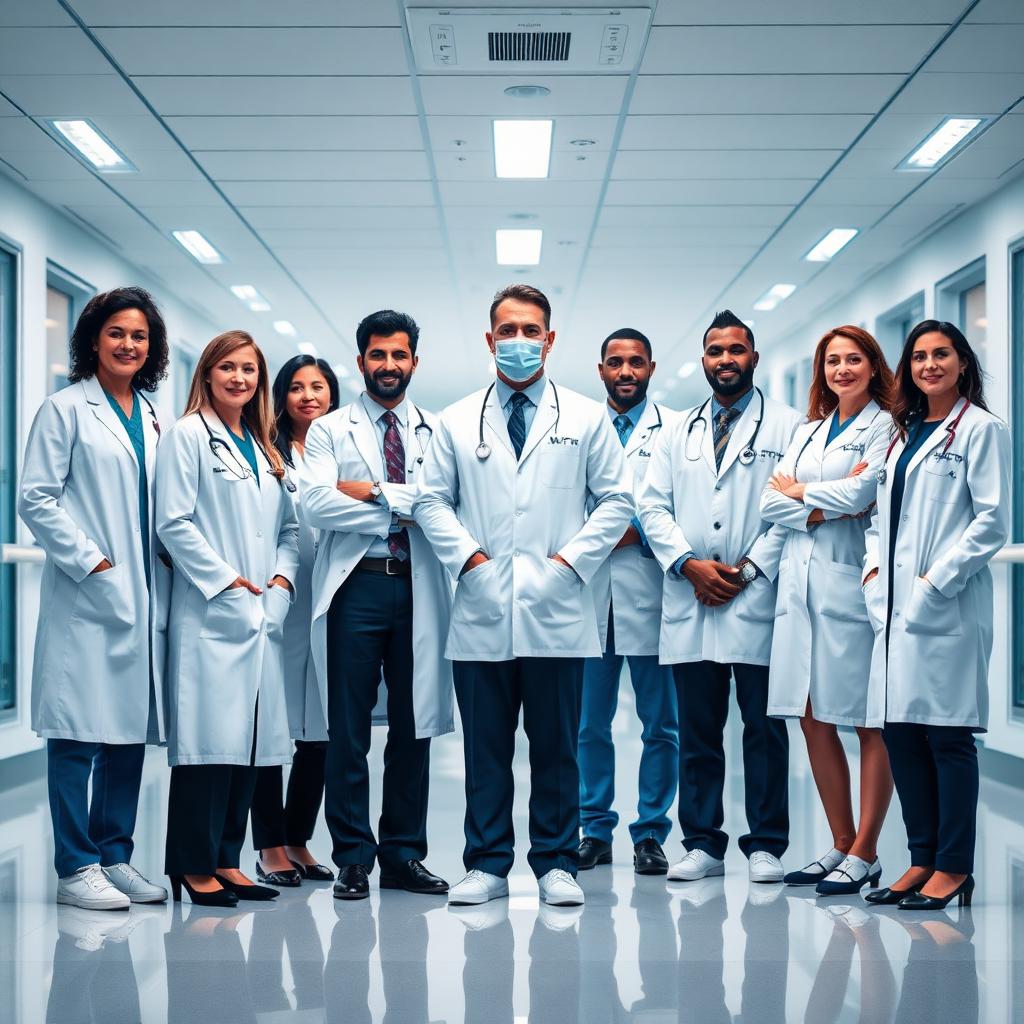 Team of doctors ready to diagnose and advise